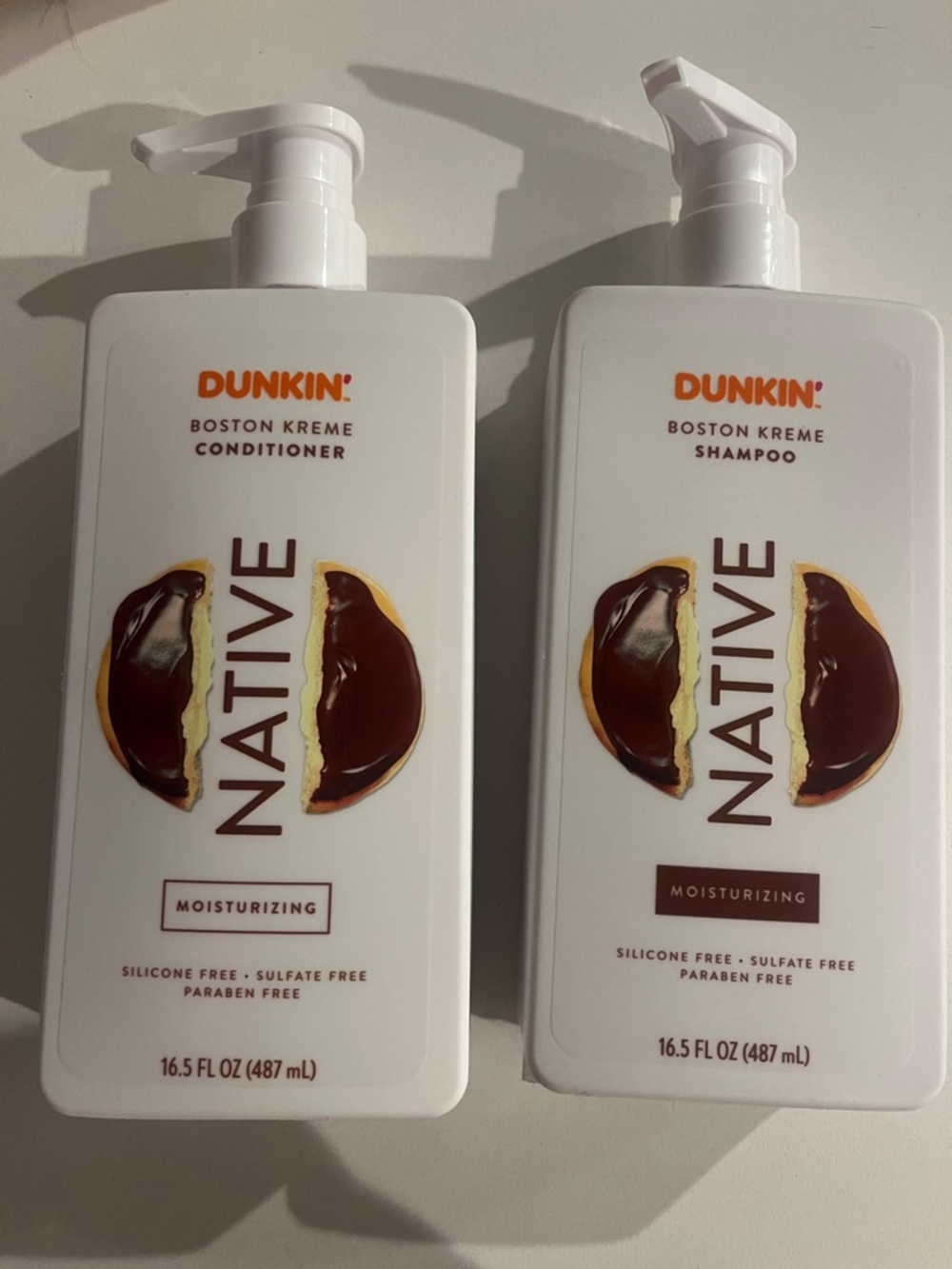 Native Dunkin' Boston Kreme Moisturizing Shampoo & Conditioner Set - White